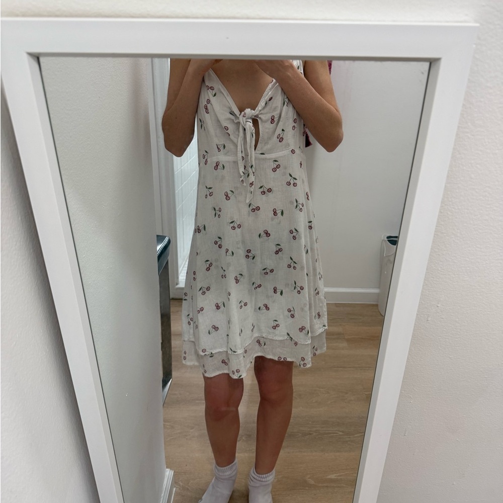 Rails summer cherry print dress size XS